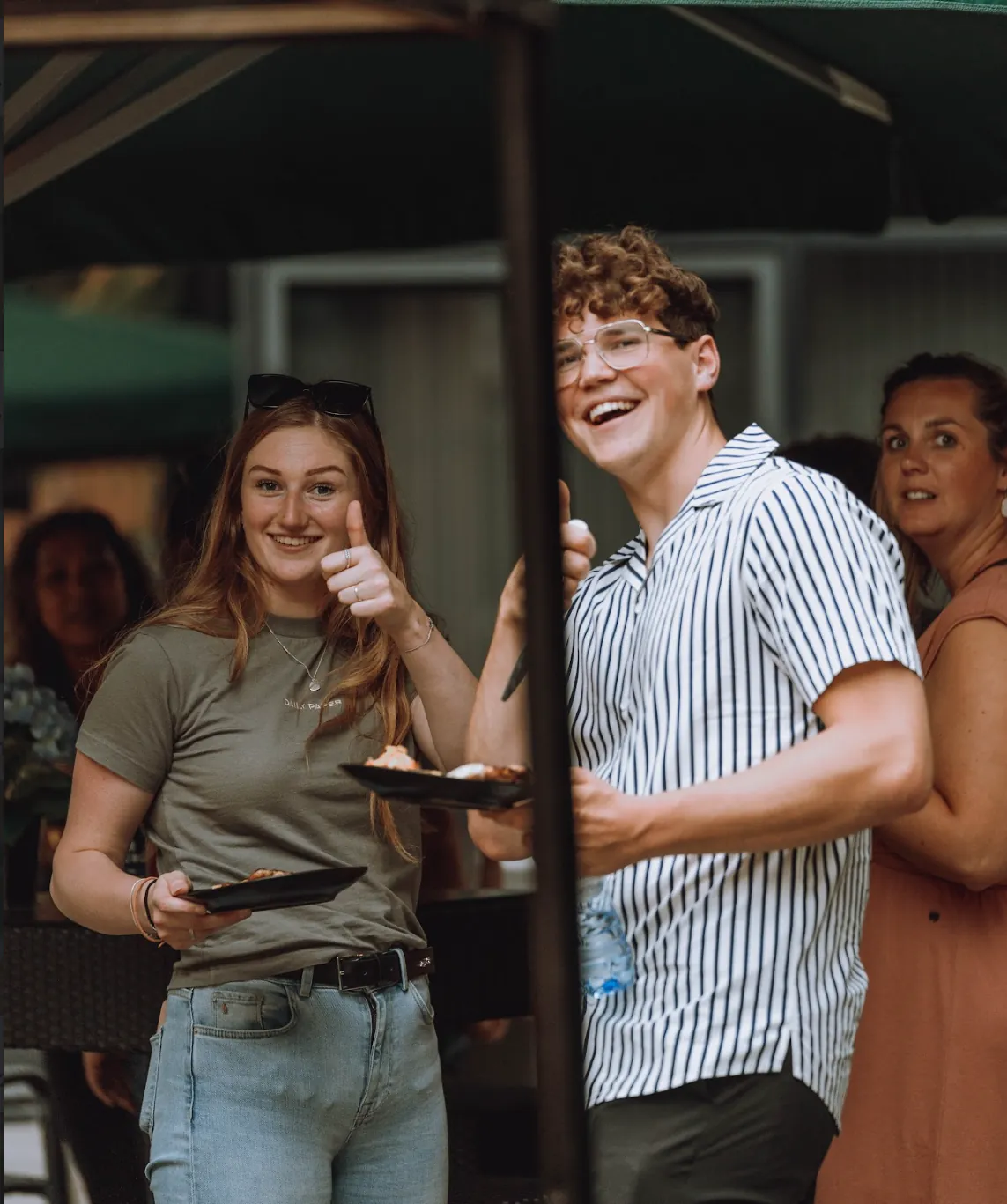 Collega's van BS Groep onderling