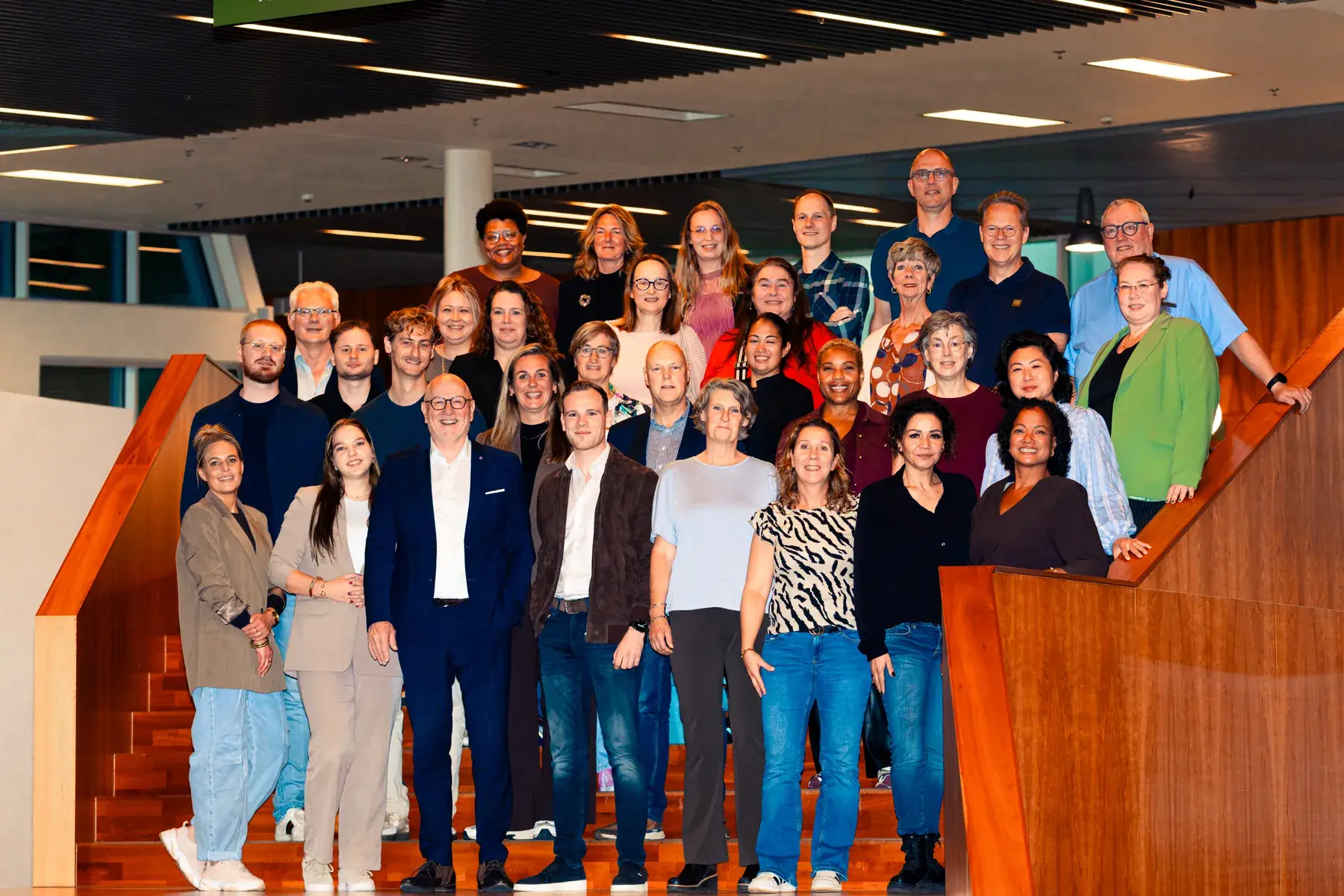 Groepsfoto van het team van BS Groep